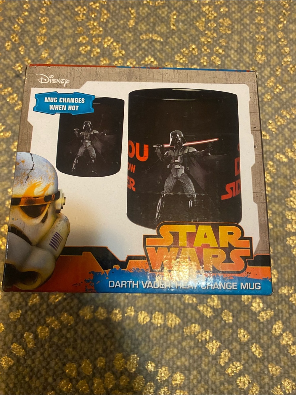 Disney Star Wars Darth Vader Heat Change Mug - Black & Orange